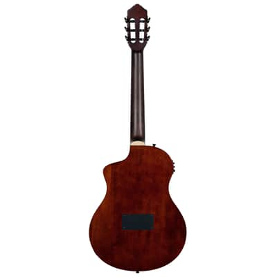 Ortega RTPDLX-ACA TourPlayer Series Solid Okoume Body Slim Neck Nylon 6-String Acoustic-Electric Guitar w/Gig Bag image 3