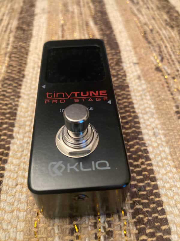 KLIQ Music Gear Tiny Tune Pro Stage Tuner Pedal - Black image 1