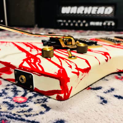 1984 Aria Pro II ZZ Limited Edition Blood Series “Bloody White” - Made In Japan image 13