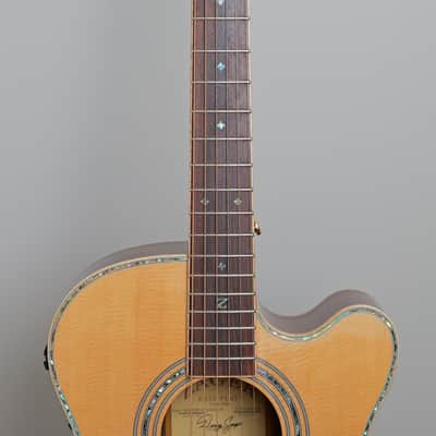 Zager ZAD900CE OM Style Acoustic Electric with Fishman Aura Pro Electronics + Case, Extra Strings & Strap image 4