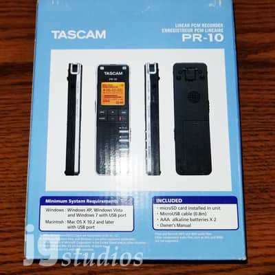 Tascam PR-10 Handheld Portable SD Recorder 24-bit/48kHz- New! image 2