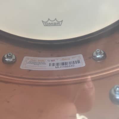 Ludwig LC663 6.5x14" Natural Patina Copper Phonic Snare Drum w/ Video Link image 7