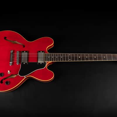 1990 Gibson ES-335 Dot Reissue - Cherry | Vintage USA Post Norlin Era Semi-Hollow Bill Lawrence Humbucker | OHSC image 3