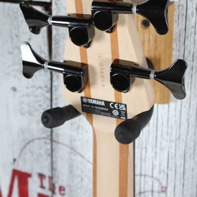 Yamaha TRBX604FM 4 String Electric Bass Guitar Flame Maple Top Dark Red Burst image 12