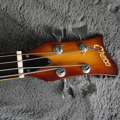 Greco Violin Bass Vintage - Sunburst Semi-Hollow Lefty image 14