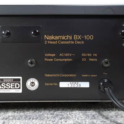 1984 Nakamichi BX-100 Rare Gear Drive Stereo Cassette Deck New Belts & Fully Serviced 02-18-2025 Beautiful Condition #038 image 8