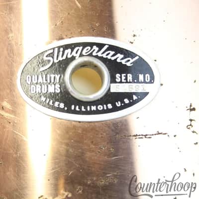 Slingerland 12x8"Tom Drum 70s Copper Over Wood Niles Sound King Stick-Saver Rims image 2