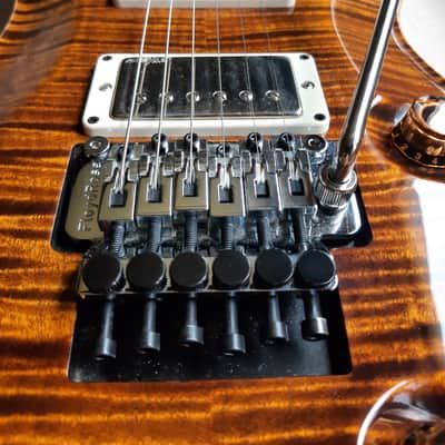 PRS Custom 24 Floyd 10 top 2014 - Black Gold Brazilian Fretboard Wood Library image 5