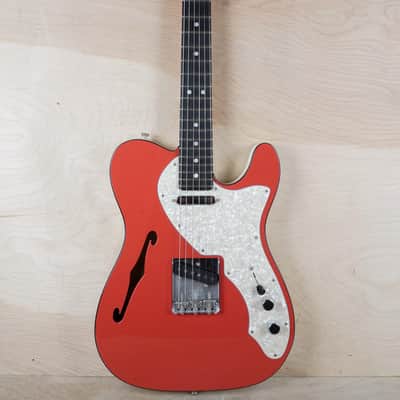 Fender Two Tone Thinline Telecaster 2019 Fiesta Red/Arctic White USA w/ OHSC image 4