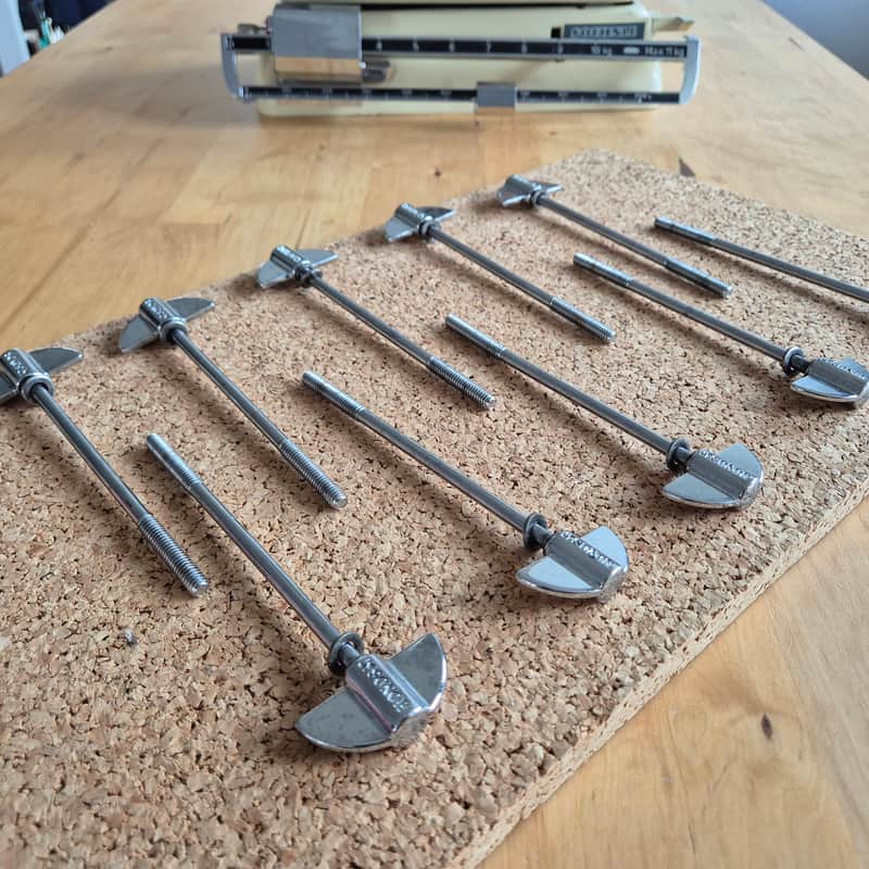 ~2000 Sonor Force 3000 bassdrum screws Chrome