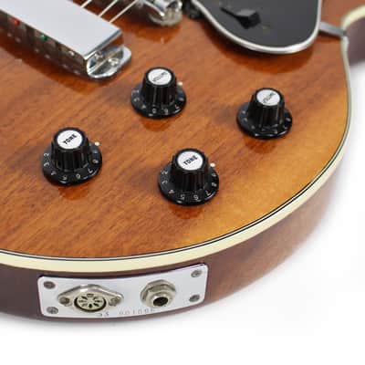 Late 70s Hagstrom Swede Patch 2000 Electric Guitar w/ Monophonic Synth Output Natural Mahogany Gloss image 10