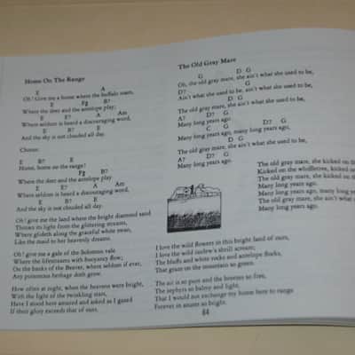 lightly handled, pre-owned Hal Leonard Backpackers Songbook, copyright date 1982- but not sure when it's actually from, Paperback, 112 inner black & white pages image 25