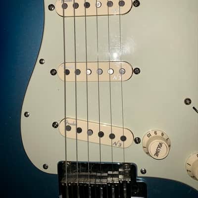 2018 Fender American Elite Stratocaster electric guitar in Sky Blue Burst Finish made in the usa ohsc image 4