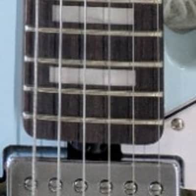 Sterling by Music Man Mariposa Electric Guitar Roasted Neck, Daphne Blue Finish image 6