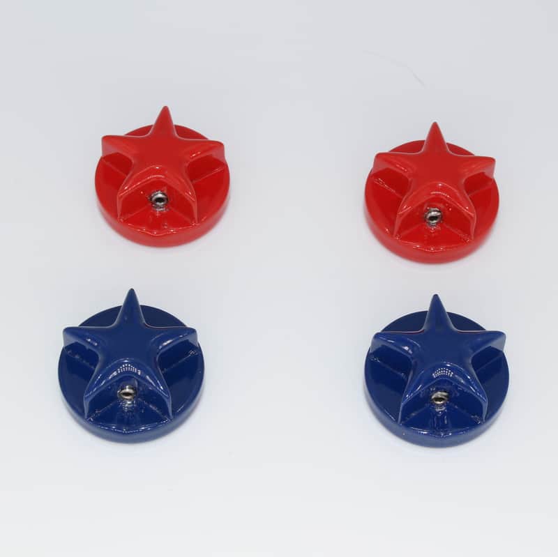 Ghost Electronic 1.0" 5 Point Star Knob. Pick Your COLOR! Aluminum Guitar Knob image 1