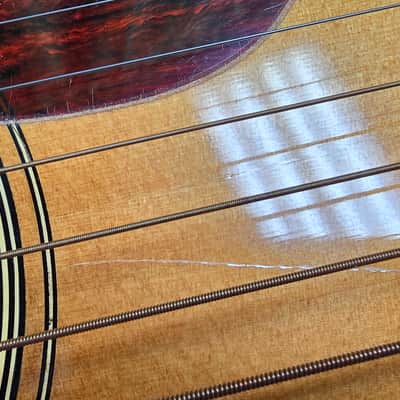 Yamaha FG-75 Folk Guitar 70's Natural Good Condition image 7