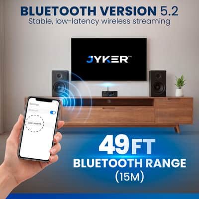 Hi-Fi DAC Home Audio Amplifier - Bluetooth 5.2 400W, 2 Channel Class D, TPA3116 - JAMP79 image 4