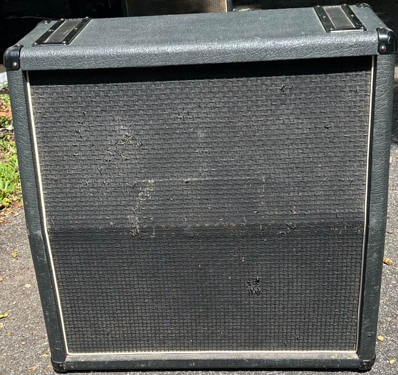 1970s Marshall 1960A 4x12 Guitar Speaker Cabinet 412 Cab Angled image 1