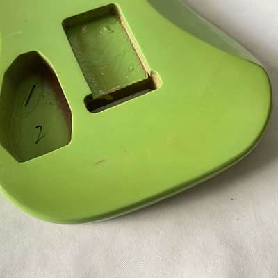 Solid Basswood Green 7 String Guitar DIY Project Body image 8