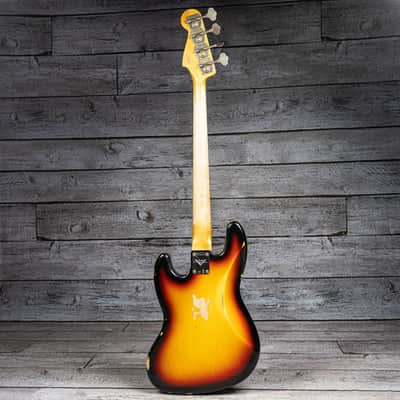 Fender '62 J Bass Relic - 3-Color Sunburst image 7