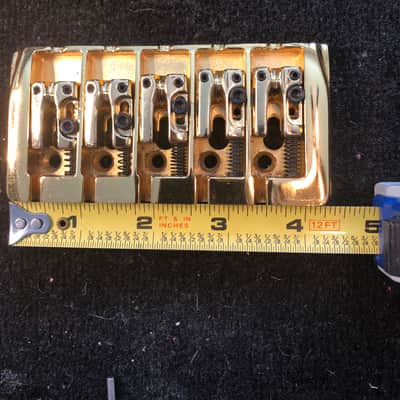 Unknown 5 String Bass Bridge 2010-2021 - Gold image 3