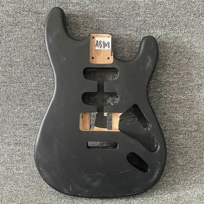HSS Black DIY Project Basswood Guitar Body image 1