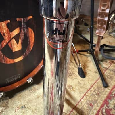 DW DWCP9900 9000 Series Heavy Duty Double-Braced Dual Tom Stand 2010s - Chrome image 5
