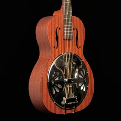 Gretsch G9200 Boxcar Round-Neck, Mahogany Body Resonator Guitar, Natural image 6