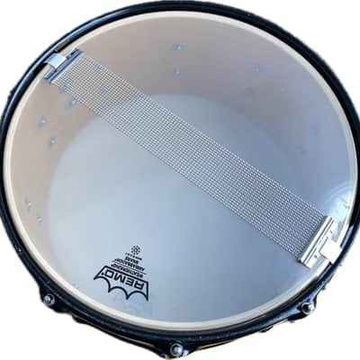Gretsch Catalina Club Series 14x6.5 Mahogany Snare Drum - Red Sparkle w/ Black Rally Stripe Wrap image 4
