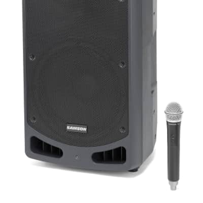 Samson Audio Expedition XP312w â€“ D Band Rechargeable Portable PA with Handheld Wireless System and Bluetooth image 1