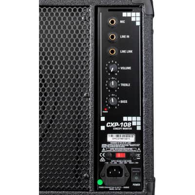 LANEY CONCEPT CXP-108 active stage monitor 40W 8" Powered Monitor wedge with Floor or Pole stand operation image 3