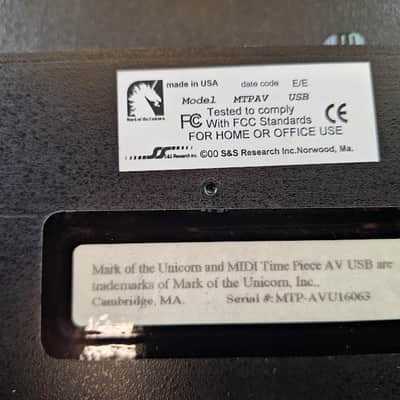Mark of the Unicorn MTP AV Midi Timepiece 1990s image 6