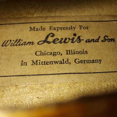 Lewis Model 125 sized 4/4 violin. Germany, Very Good Condition, w/ Case & Bow image 7
