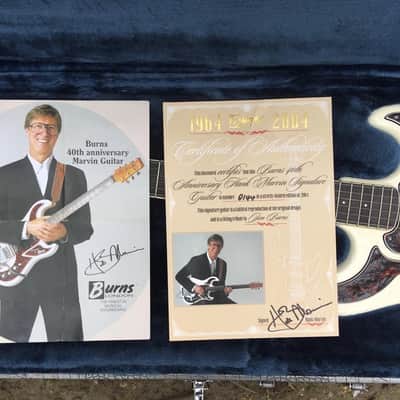 Burns 64 Hank Marvin Ltd Edition 'FACTORY FRESH CONDITION' 2004 - White image 5