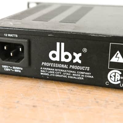 dbx 215 Dual Channel 15-Band Graphic Equalizer CG012WV image 11