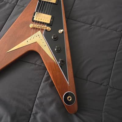 Gibson Custom Shop '58 Mahogany Flying V Reissue 2019 - 2021 - VOS Natural Walnut image 4