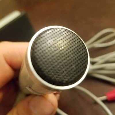 Sony F-96 Dynamic Microphone High Impedance w/ stand and case 1970s Beige image 9