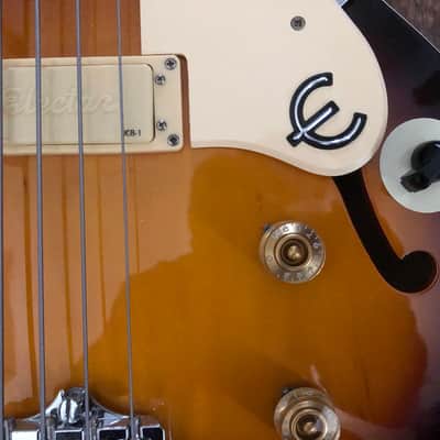 1998 Epiphone Jack Casady Signature Bass Rare Sunburst image 15