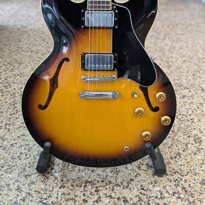 Epiphone Inspired by Gibson ES-335 Vintage Sunburst  Made in Japan image 4