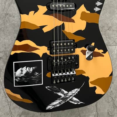 ESP Edwards E-AL-166 Blacky, Alexi Laiho signature, Satin Black