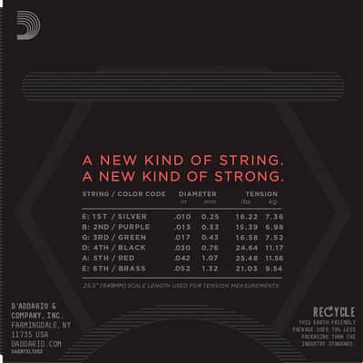 NYXL1052 10/52 Light Top / Heavy Bottom D'Addario image 3