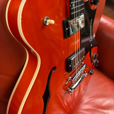 1998 Gibson Chet Atkins Tennessean Sunrise Orange image 4