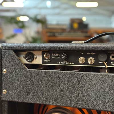 1969 Drip Edge Fender Twin Reverb Amp Modified with Blackface Panel image 6