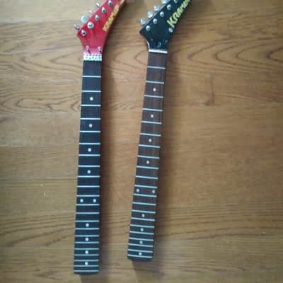 Two Kramer Focus 3000 1980s Black gold red neck (s) image 1