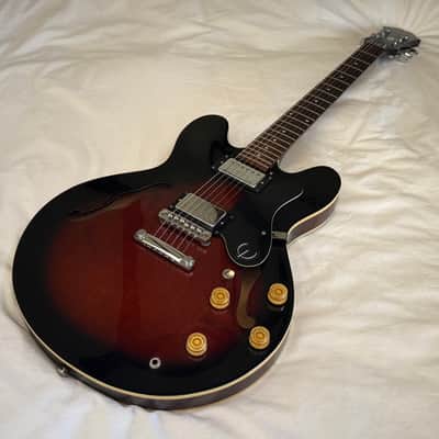 Vintage 1998 Epiphone Dot (Gibson 335) - Made in Korea (MIK) - Cinnamon Burst - Free Pro Setup image 13