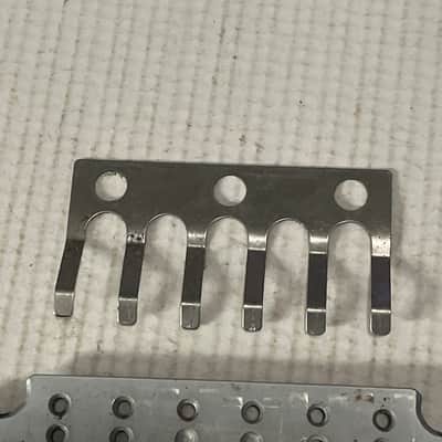 2000's Japan Jackson Licensed JT-580LP Floyd Rose Tremolo Bridge Brushed Chrome Base Plate image 2