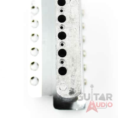 Genuine Fender Big Block High/Hi-Mass Mexican Strat Chrome Tremolo Bridge w/Logo image 8