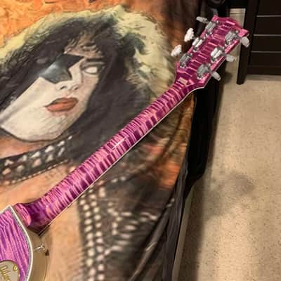DRAGON 🐉🐲! 2025 Gibson Custom Shop Les Paul Dragon Purple Denim Blue Trans Violet Pink Flame Top TV White Ebony Classic White CustomBuckers M2M Made To Measure Ultima Modern Supreme Burst Abalone Master Artisan Collector’s Limited Edition Figured image 17