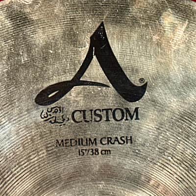 15" Zildjian A Custom Medium Crash Cymbal 1014g *Video* image 3
