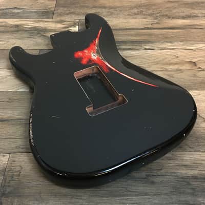 Made to Order - FRANCHIN Mercury guitar body Relic Aged 100% Nitro Lacquer COLOR OVER COLOR (Sunburst/ Black/ White/ Blue/ Green/ Yellow/ Red/ Pink/ Burgundy/ Purple/ Gold/ Silver, etc.) Basswood Poplar Stratocaster-Strat-S-Style Made in Italy image 10